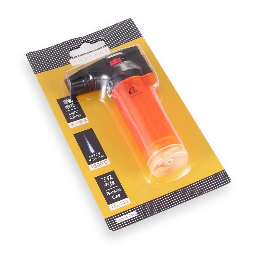 GALINER Torch Lighter Butane Gas Cigar Lighter Spray Gun Smoking Tobacco Accessories 1PC Random Color GALINER Torch Lighter Butane Gas Cigar Lighter Spray Gun Smoking Tobacco Accessories 1PC Random Color