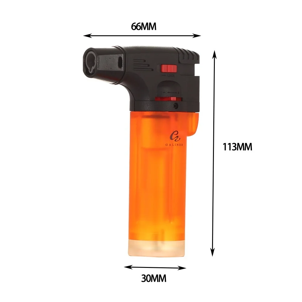 GALINER Torch Lighter Butane Gas Cigar Lighter Spray Gun Smoking Tobacco Accessories 1PC Random Color GALINER Torch Lighter Butane Gas Cigar Lighter Spray Gun Smoking Tobacco Accessories 1PC Random Color