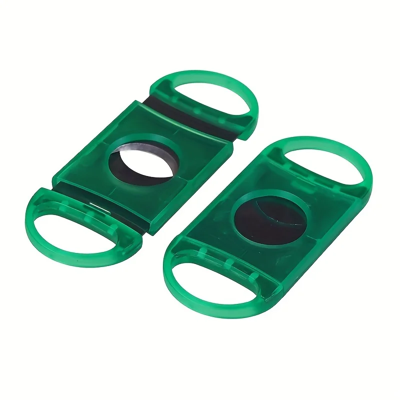 Cigar smoking set manual shredder, portable cigar scissors cigar cutter, double-edge cutting, plastic shell full metal drawing p Cigar smoking set manual shredder, portable cigar scissors cigar cutter, double-edge cutting, plastic shell full metal drawing p