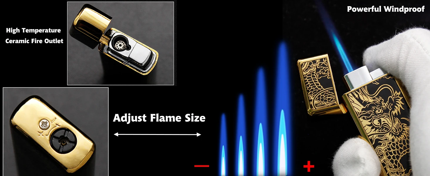 2 Pack Windproof Jet Flame Torch Lighters - Refillable Butane for Cigars 2 Pack Windproof Jet Flame Torch Lighters - Refillable Butane for Cigars