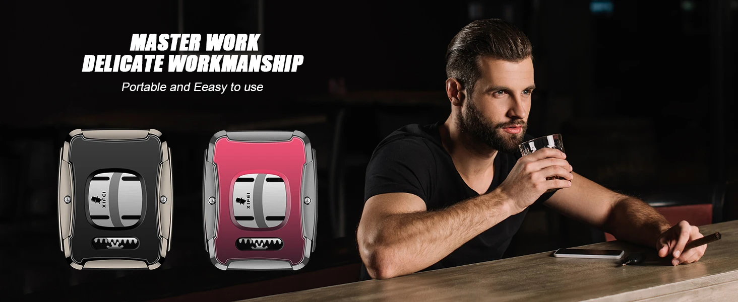 XIFEI Guillotine Cigar Cutter - Stainless Steel Double Blade, Secure-Lock XIFEI Guillotine Cigar Cutter - Stainless Steel Double Blade, Secure-Lock