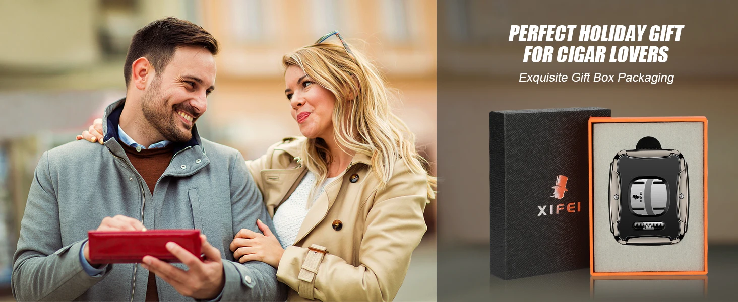 XIFEI Guillotine Cigar Cutter - Stainless Steel Double Blade, Secure-Lock XIFEI Guillotine Cigar Cutter - Stainless Steel Double Blade, Secure-Lock