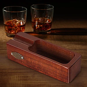 Wooden Cigar Ashtray - Outdoor, Home, Office Decoration, Portable Travel Gift