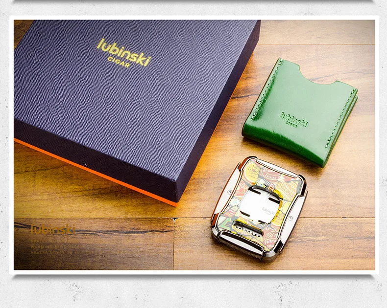 LUBINSKI Zinc Alloy Cigar Scissors - Electroplated Stainless Steel Gift Set LUBINSKI Zinc Alloy Cigar Scissors - Electroplated Stainless Steel Gift Set