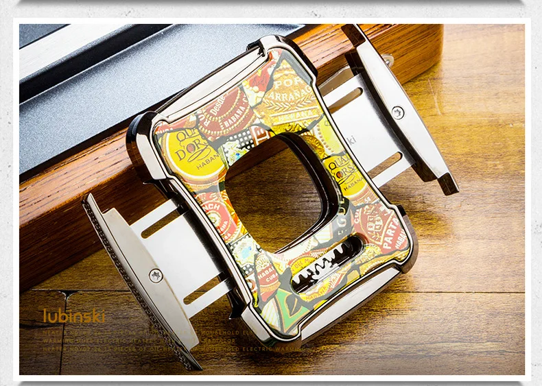 LUBINSKI Zinc Alloy Cigar Scissors - Electroplated Stainless Steel Gift Set LUBINSKI Zinc Alloy Cigar Scissors - Electroplated Stainless Steel Gift Set