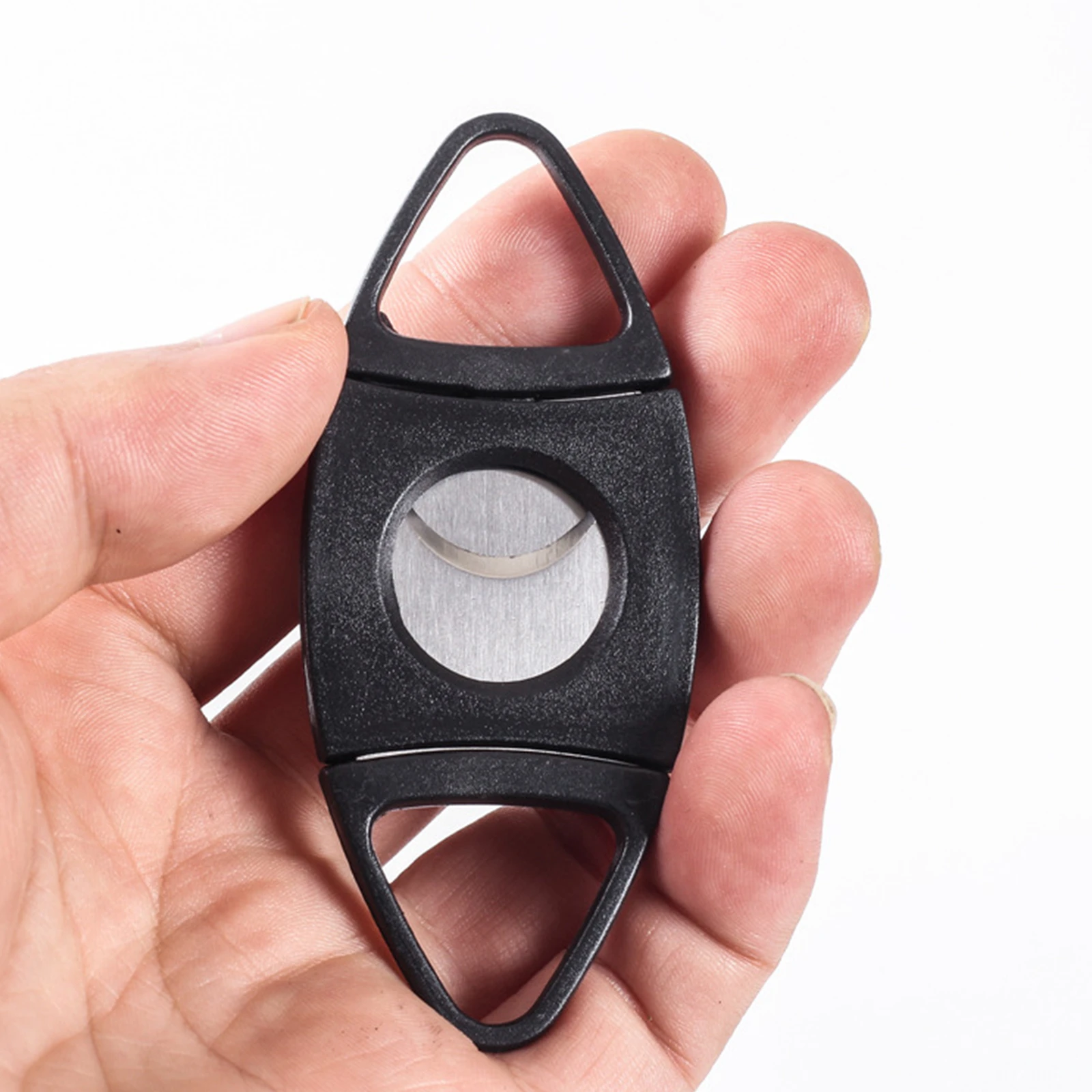 1pc Stainless Steel Cigar Cutter - Black Smoking Accessories 1pc Stainless Steel Cigar Cutter - Black Smoking Accessories