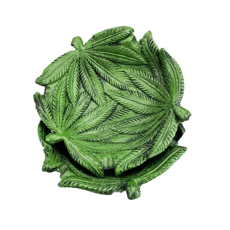 Green Leaf Resin Cigar Ashtray – Halloween Props, Home Decor, Smoking Gift Green Leaf Resin Cigar Ashtray - Halloween Props, Home Decor, Smoking Gift