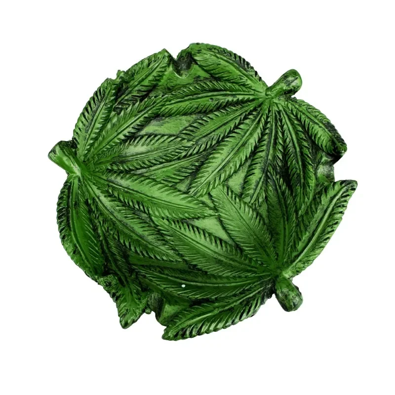 Green Leaf Resin Cigar Ashtray – Halloween Props, Home Decor, Smoking Gift Green Leaf Resin Cigar Ashtray - Halloween Props, Home Decor, Smoking Gift