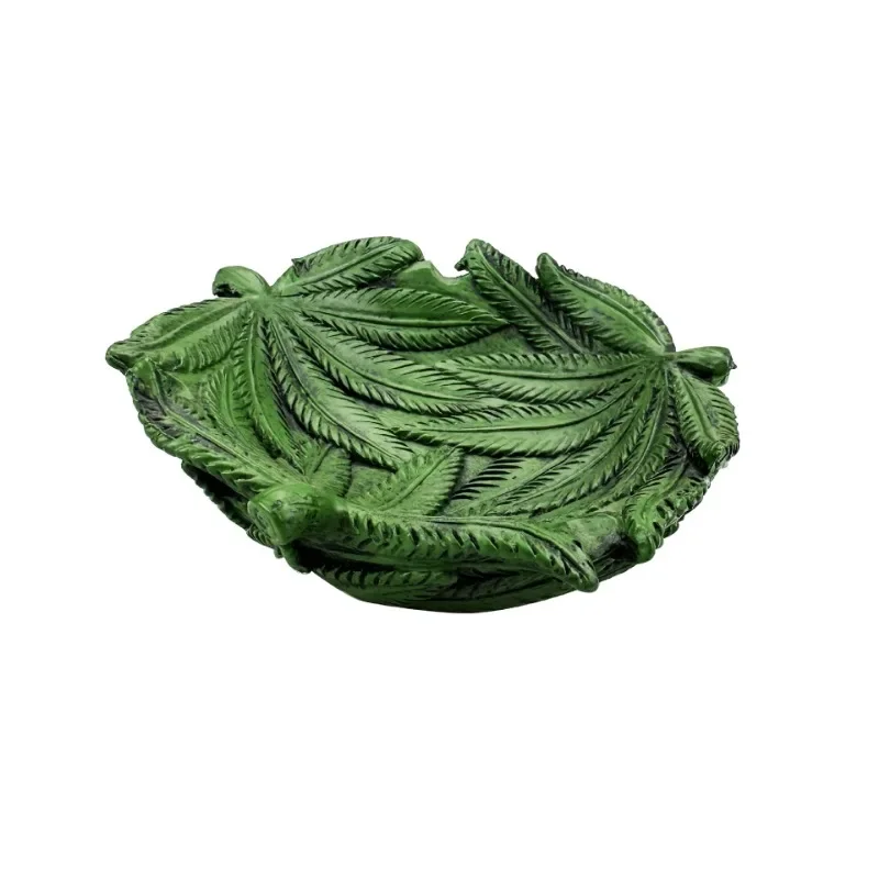 Green Leaf Resin Cigar Ashtray – Halloween Props, Home Decor, Smoking Gift Green Leaf Resin Cigar Ashtray - Halloween Props, Home Decor, Smoking Gift