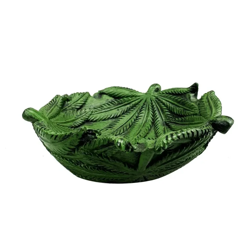 Green Leaf Resin Cigar Ashtray – Halloween Props, Home Decor, Smoking Gift Green Leaf Resin Cigar Ashtray - Halloween Props, Home Decor, Smoking Gift