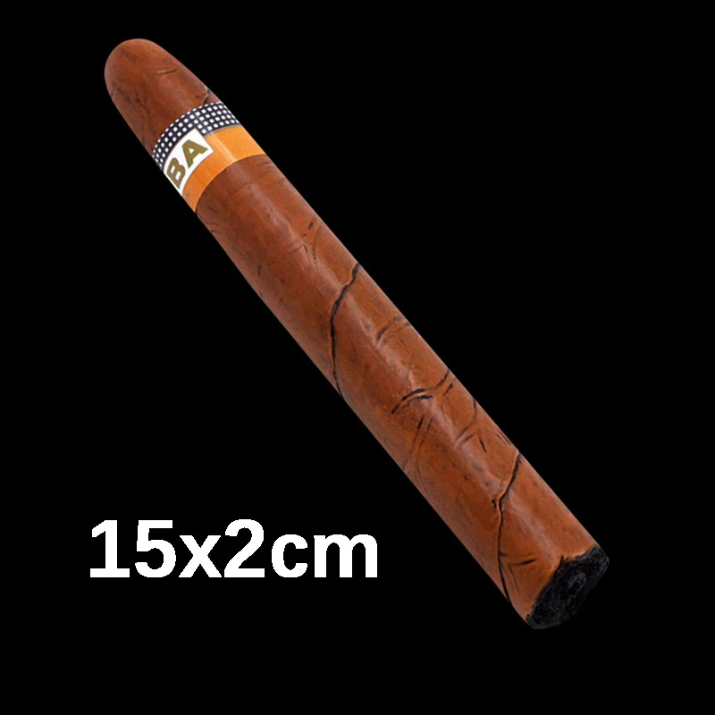 Realistic Resin Cigar Decoration – Fake 3 Size Cigar Props Realistic Resin Cigar Decoration - Fake 3 Size Cigar Props