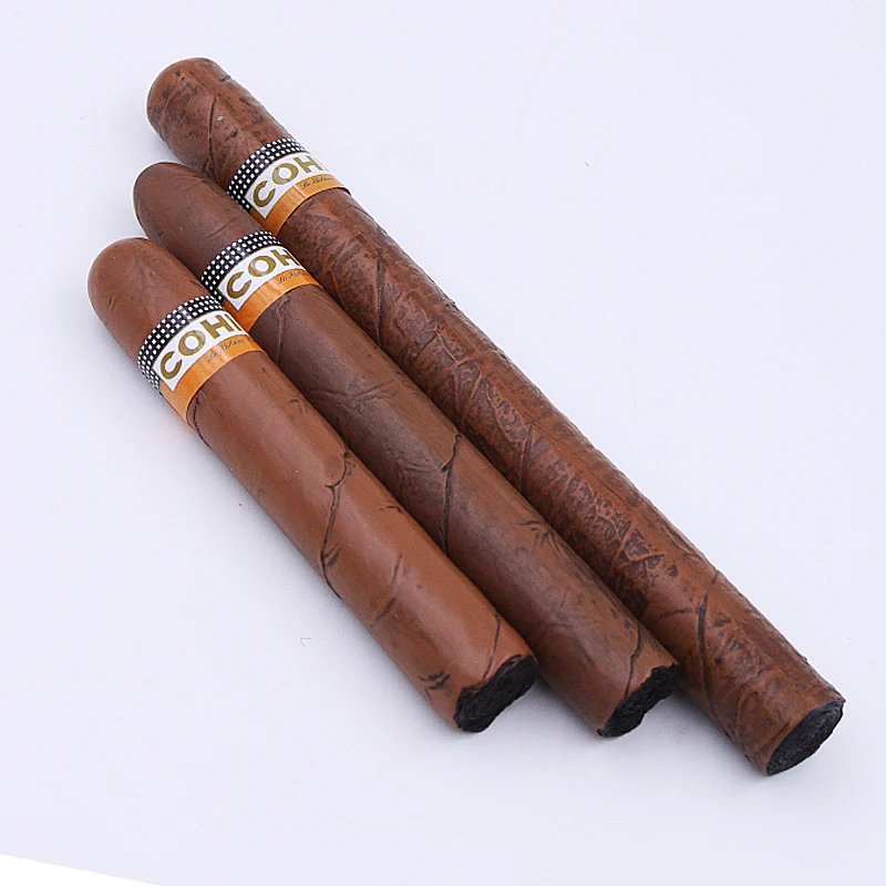 Realistic Resin Cigar Decoration - Fake 3 Size Cigar Props