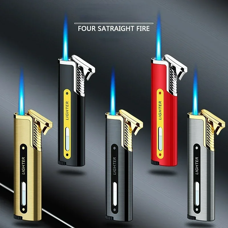 New Mini Portable Metal Windproof Lighter – High-power Butane Gift New Mini Portable Metal Windproof Lighter - High-power Butane Gift