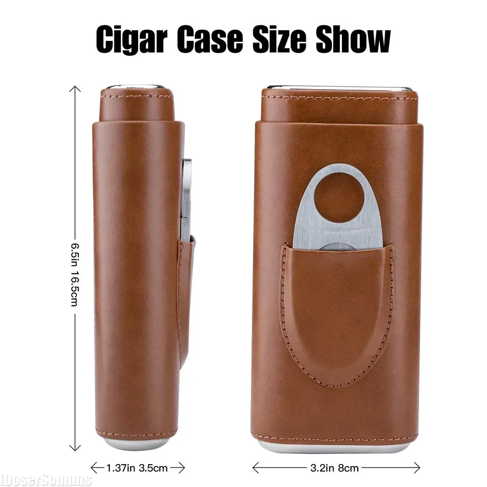 Nordic Gift Portable Moisturizing Cigar Accessories – Elegant Leather Design Nordic Gift Portable Moisturizing Cigar Accessories - Elegant Leather Design