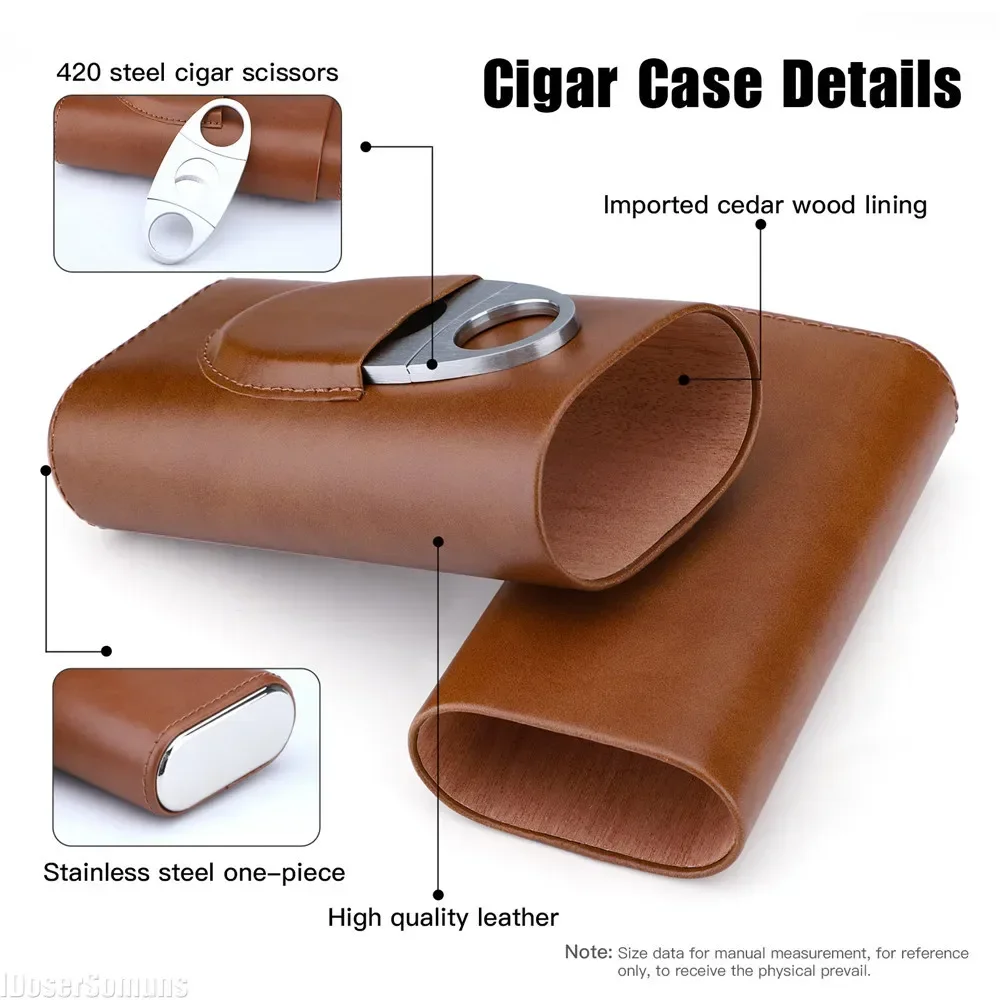 Nordic Gift Portable Moisturizing Cigar Accessories – Elegant Leather Design Nordic Gift Portable Moisturizing Cigar Accessories - Elegant Leather Design