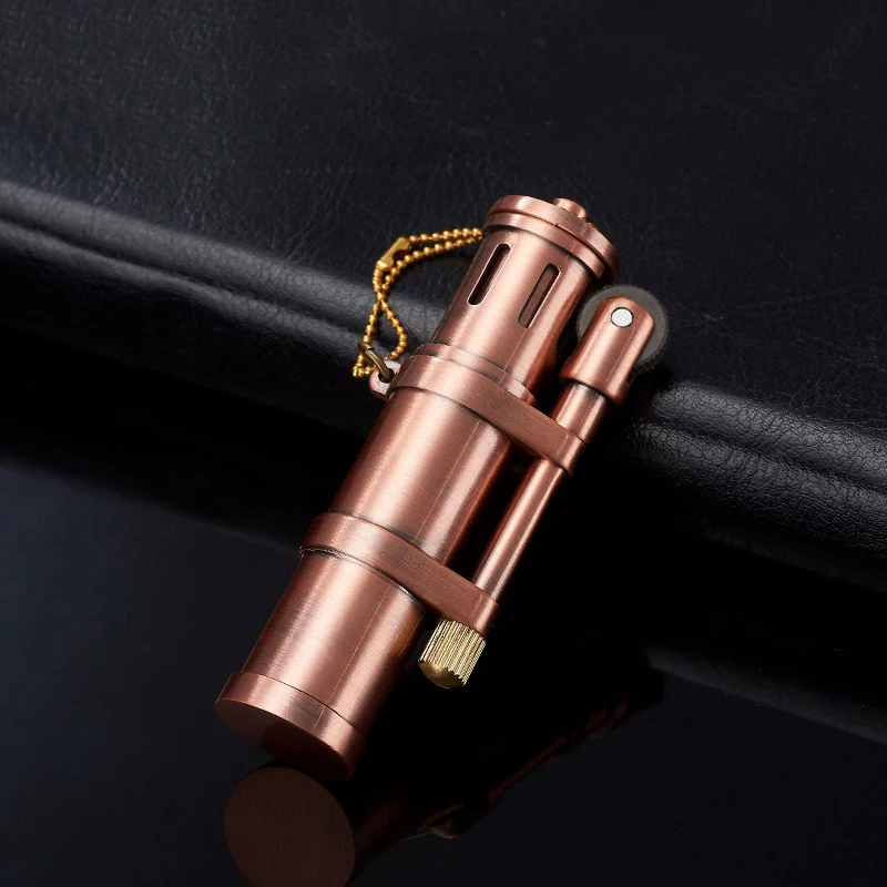 Classic Brass Kerosene Lighter – Retro Portable Men’s Cigar Gift Classic Brass Kerosene Lighter - Retro Portable Men's Cigar Gift