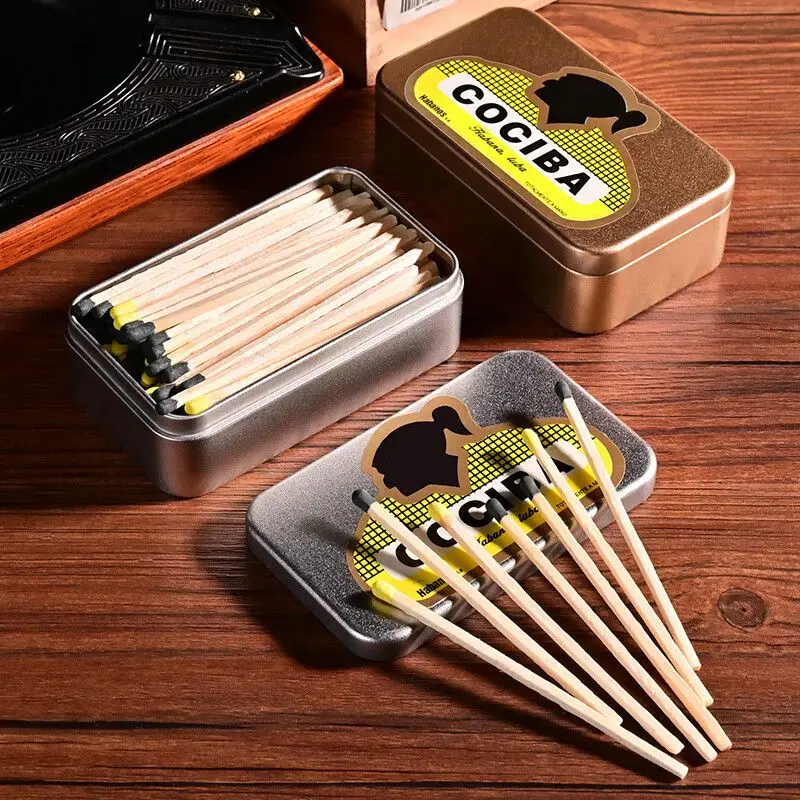 Extra Long Cigar Matches – Slow Burn, Portable Design Extra Long Cigar Matches - Slow Burn, Portable Design