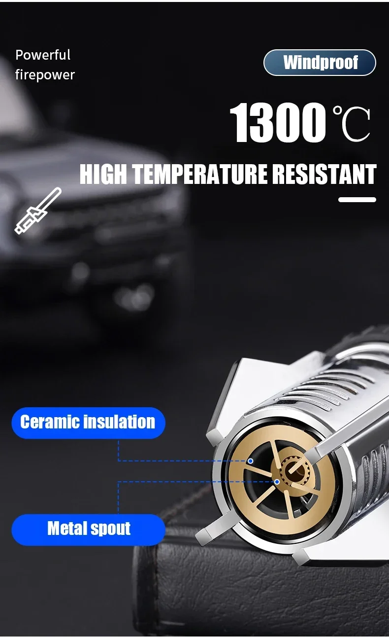 Spray Welding Gun Butane Lighter - Outdoor Windproof High-End Gift