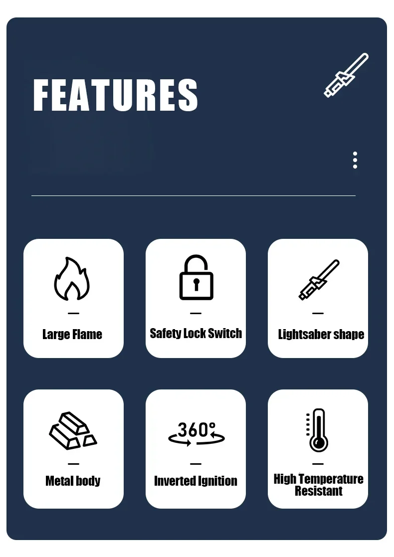 Spray Welding Gun Butane Lighter - Outdoor Windproof High-End Gift