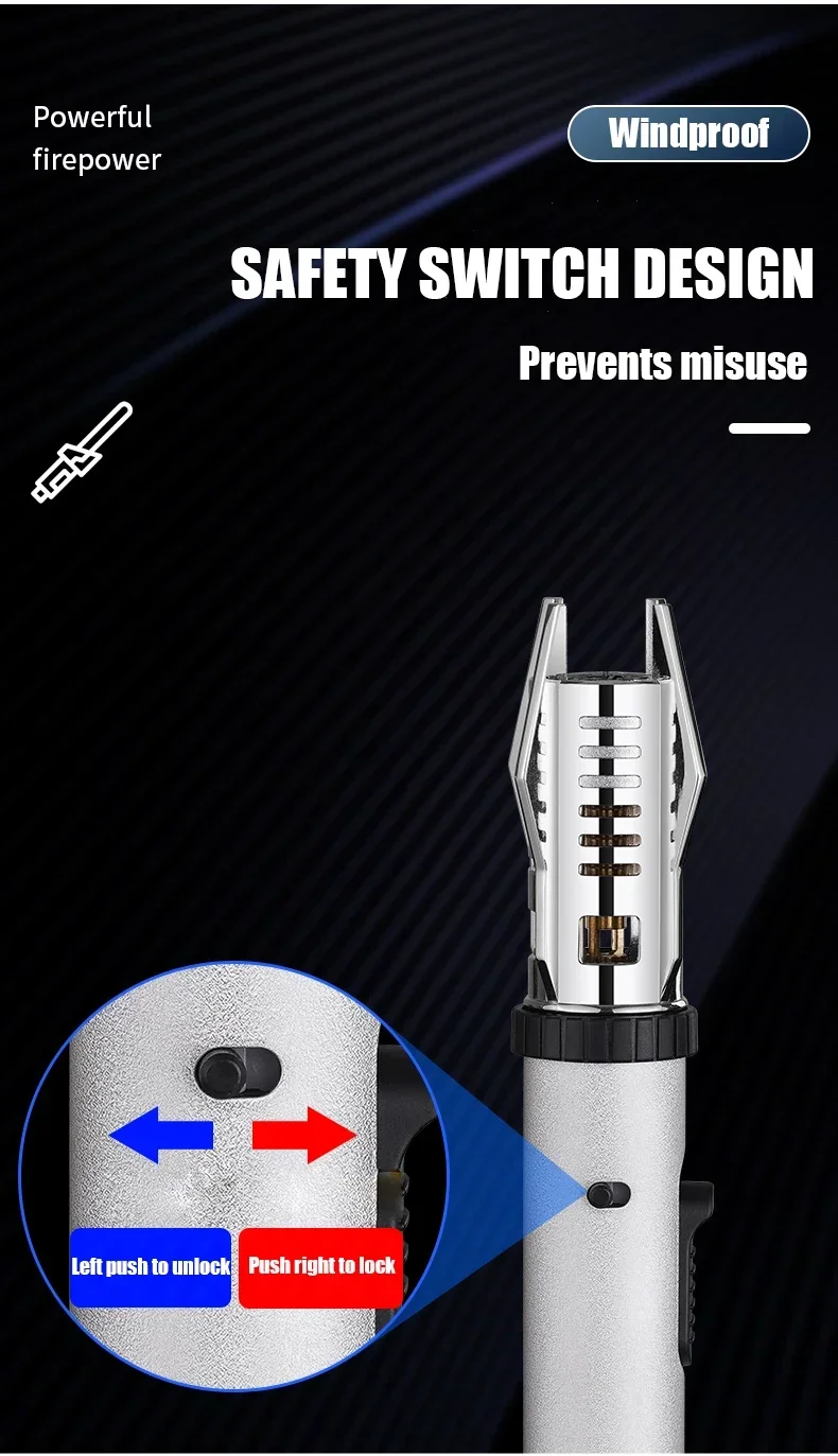 Spray Welding Gun Butane Lighter - Outdoor Windproof High-End Gift