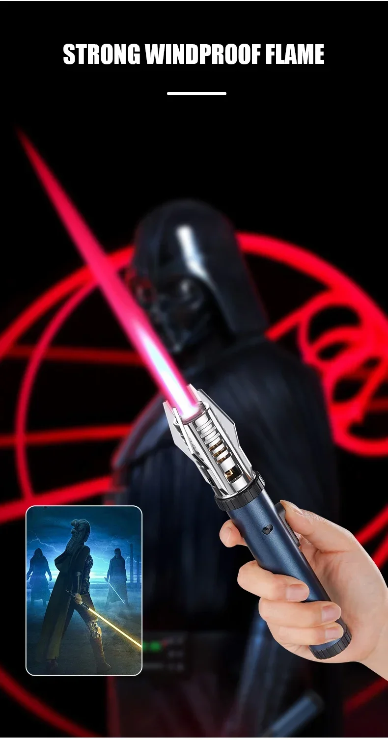 Spray Welding Gun Butane Lighter - Outdoor Windproof High-End Gift