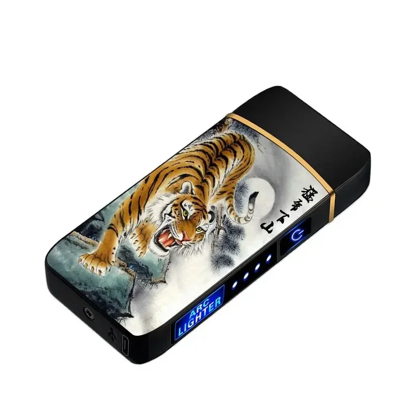 USB Electric Windproof Flameless Lighter - Double Arc, High End Gift USB Electric Windproof Flameless Lighter - Double Arc, High End Gift