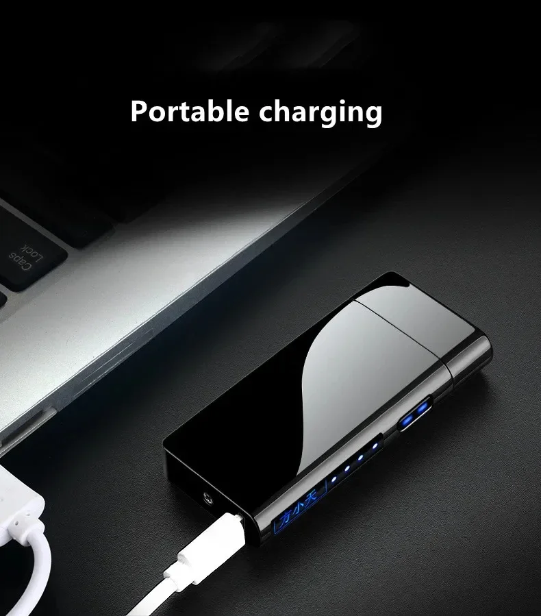 USB Electric Windproof Flameless Lighter - Double Arc, High End Gift USB Electric Windproof Flameless Lighter - Double Arc, High End Gift