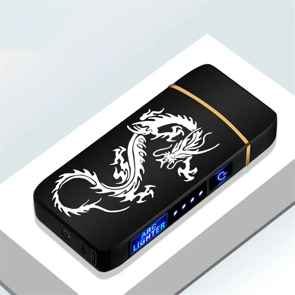 USB Electric Windproof Flameless Lighter - Double Arc, High End Gift USB Electric Windproof Flameless Lighter - Double Arc, High End Gift