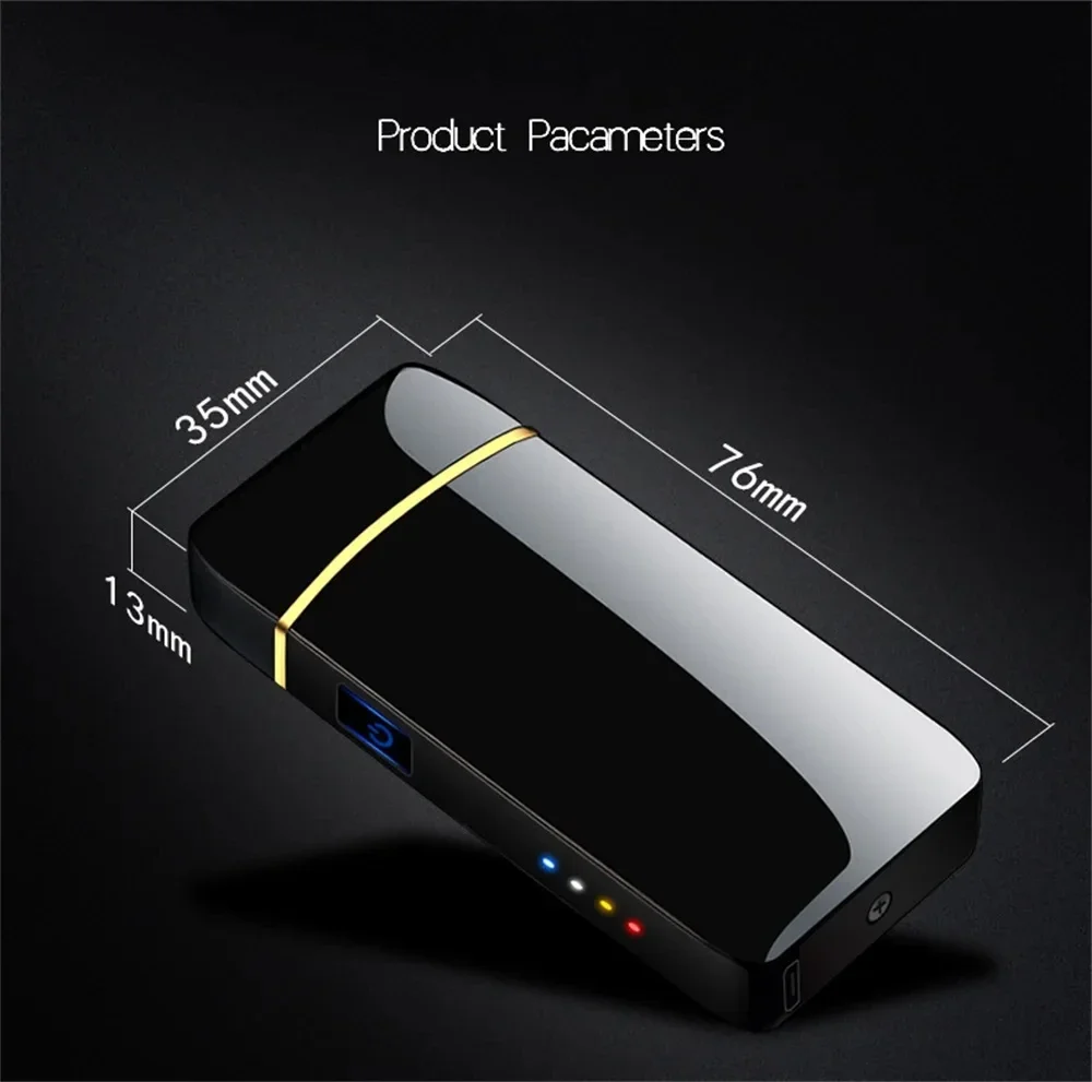 USB Electric Windproof Flameless Lighter - Double Arc, High End Gift USB Electric Windproof Flameless Lighter - Double Arc, High End Gift