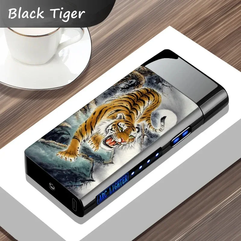 USB Electric Windproof Flameless Lighter – Double Arc, High End Gift USB Electric Windproof Flameless Lighter - Double Arc, High End Gift