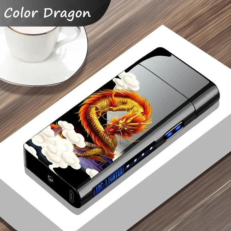 USB Electric Windproof Flameless Lighter - Double Arc, High End Gift USB Electric Windproof Flameless Lighter - Double Arc, High End Gift