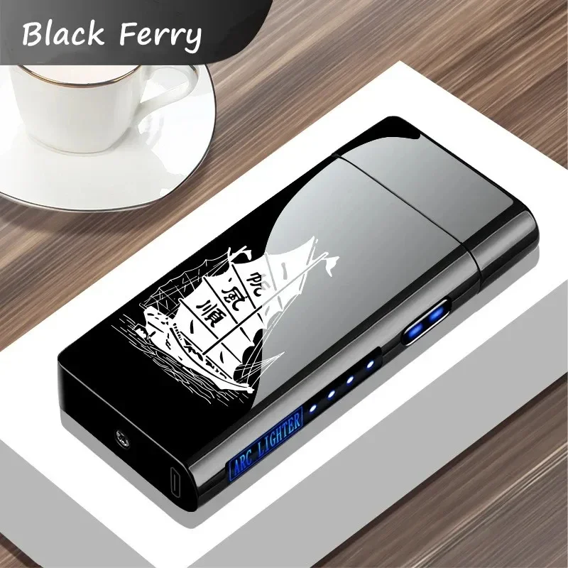 USB Electric Windproof Flameless Lighter - Double Arc, High End Gift USB Electric Windproof Flameless Lighter - Double Arc, High End Gift
