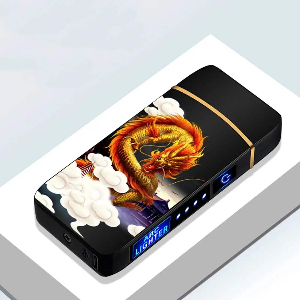 USB Electric Windproof Flameless Lighter - Double Arc, High End Gift USB Electric Windproof Flameless Lighter - Double Arc, High End Gift
