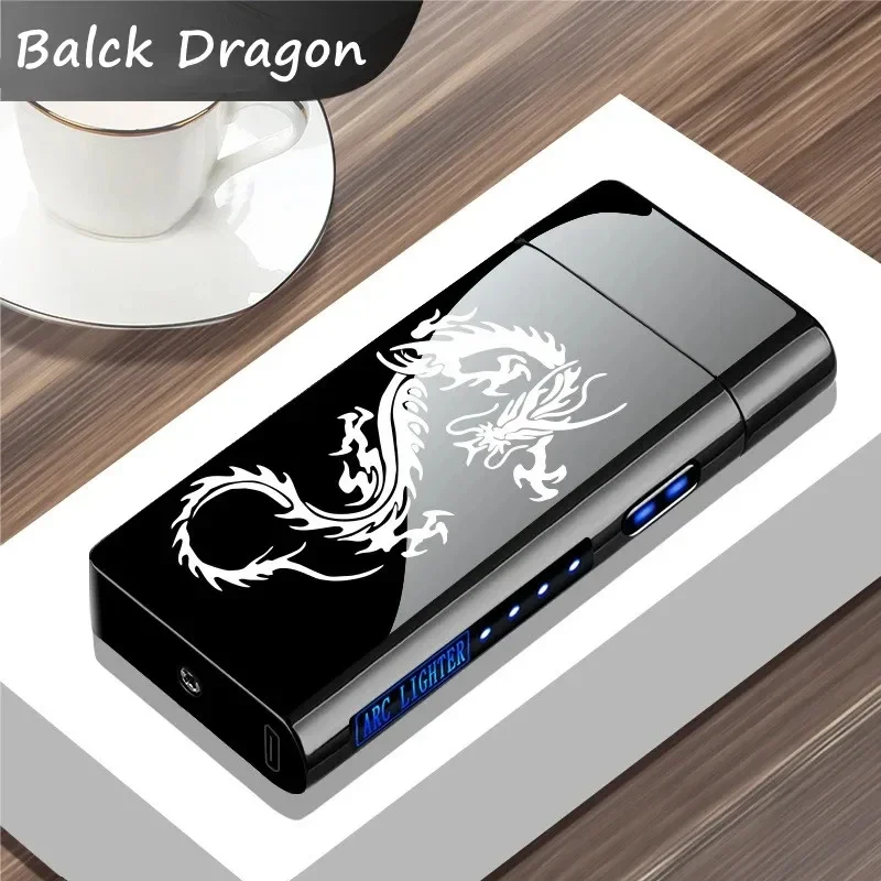 USB Electric Windproof Flameless Lighter - Double Arc, High End Gift USB Electric Windproof Flameless Lighter - Double Arc, High End Gift