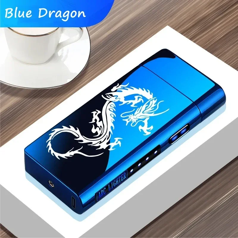 USB Electric Windproof Flameless Lighter - Double Arc, High End Gift USB Electric Windproof Flameless Lighter - Double Arc, High End Gift