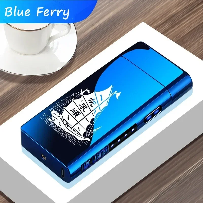 USB Electric Windproof Flameless Lighter - Double Arc, High End Gift USB Electric Windproof Flameless Lighter - Double Arc, High End Gift