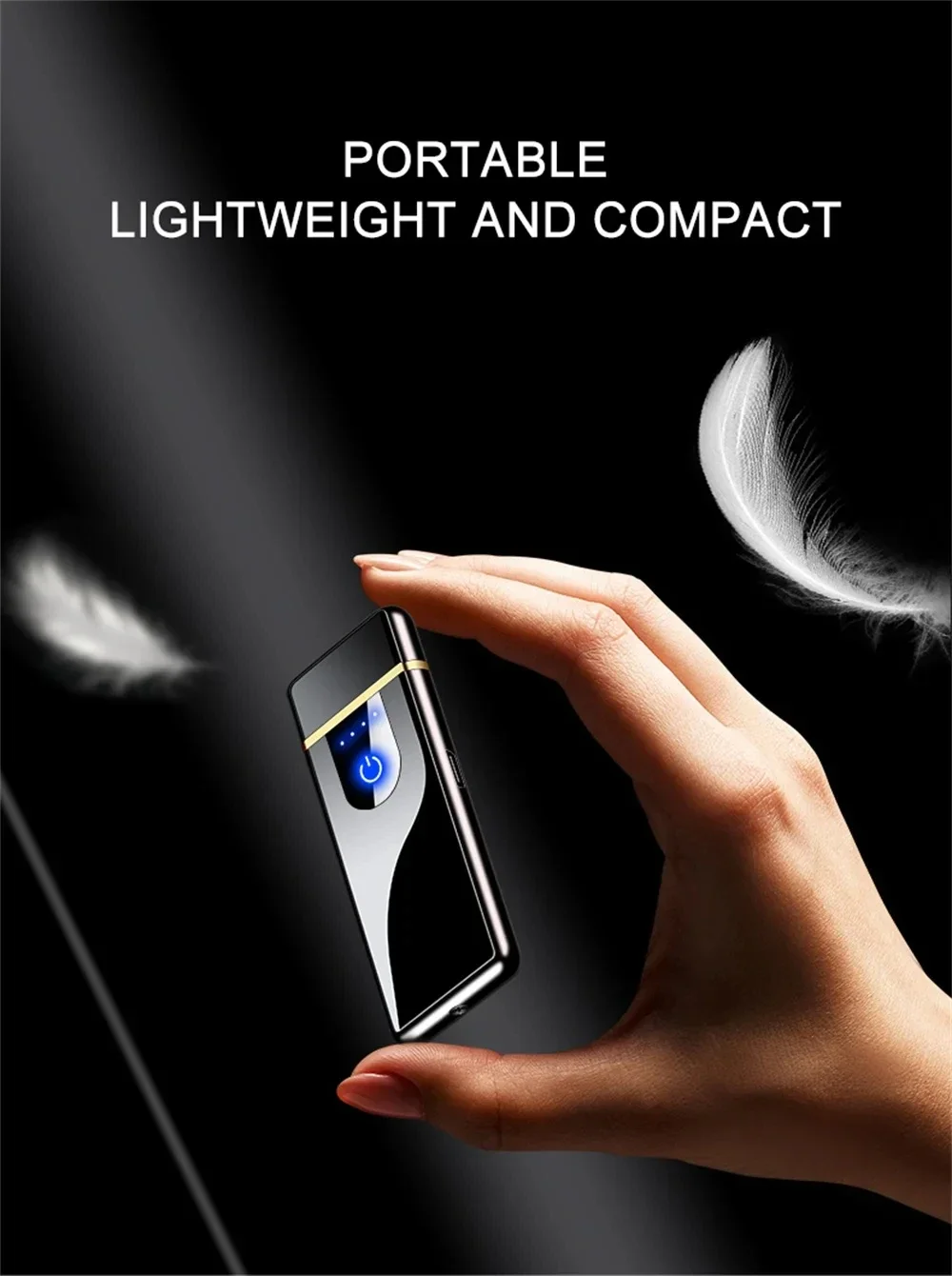 USB Electric Windproof Flameless Lighter - Double Arc, High End Gift USB Electric Windproof Flameless Lighter - Double Arc, High End Gift