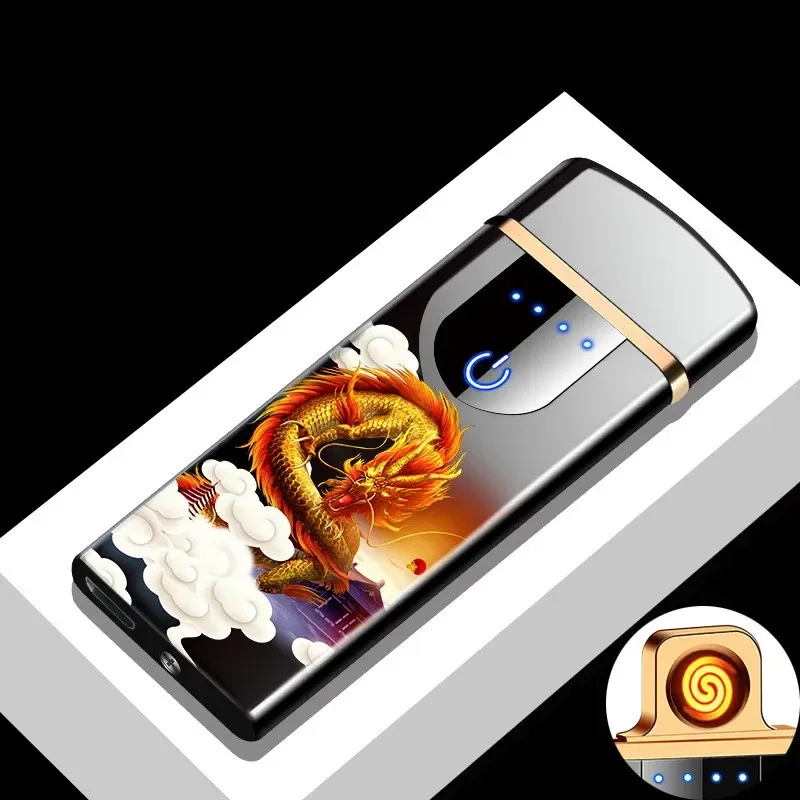 USB Electric Windproof Flameless Lighter - Double Arc, High End Gift USB Electric Windproof Flameless Lighter - Double Arc, High End Gift