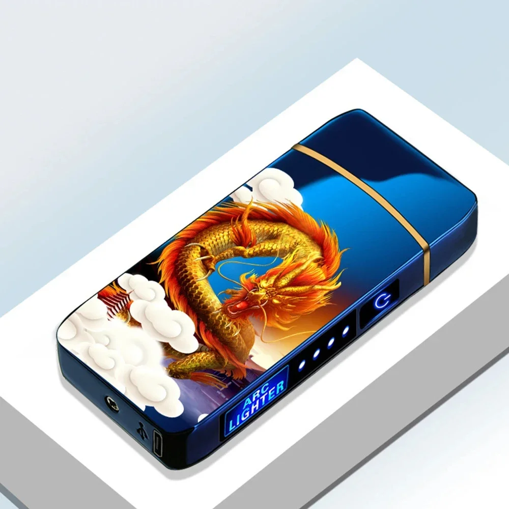 USB Electric Windproof Flameless Lighter - Double Arc, High End Gift USB Electric Windproof Flameless Lighter - Double Arc, High End Gift