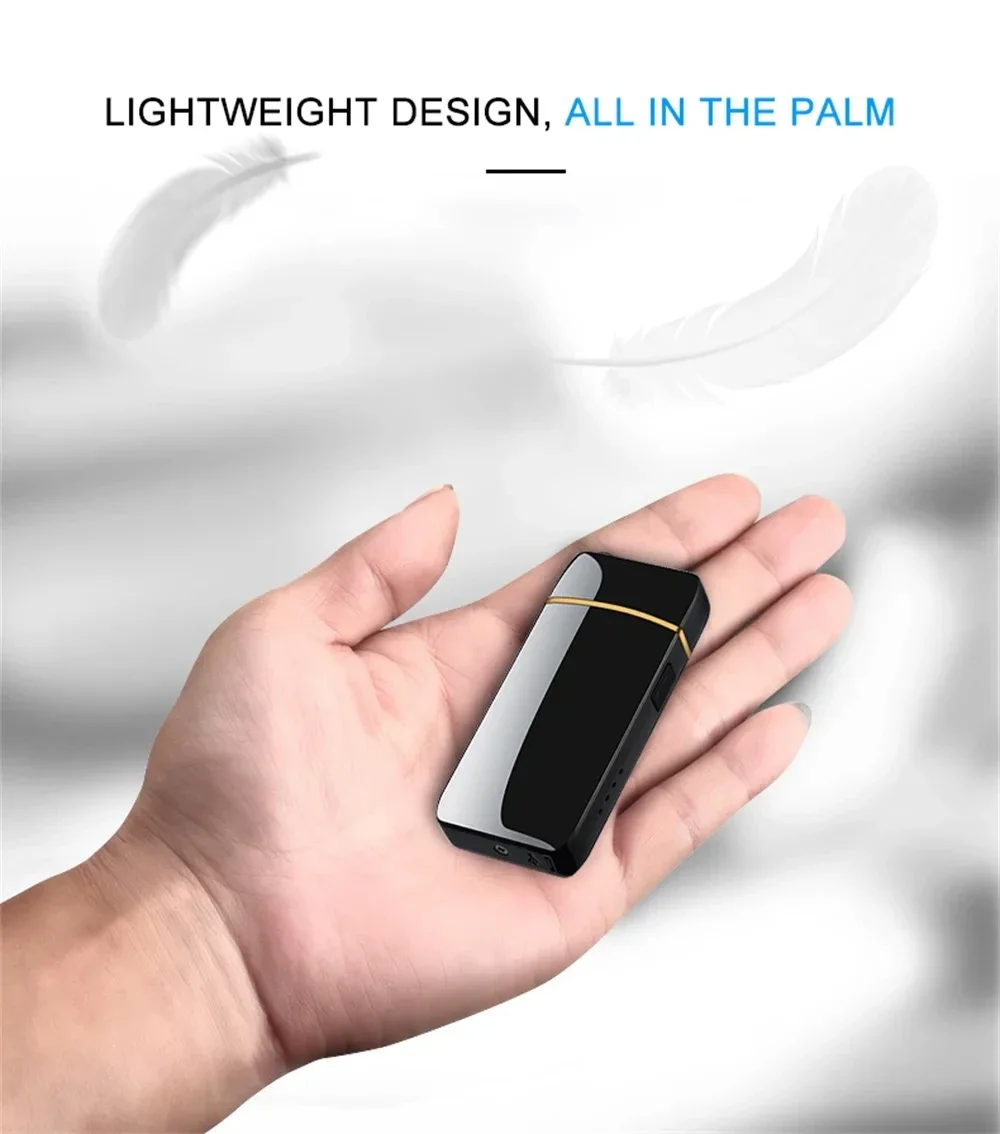 USB Electric Windproof Flameless Lighter - Double Arc, High End Gift USB Electric Windproof Flameless Lighter - Double Arc, High End Gift