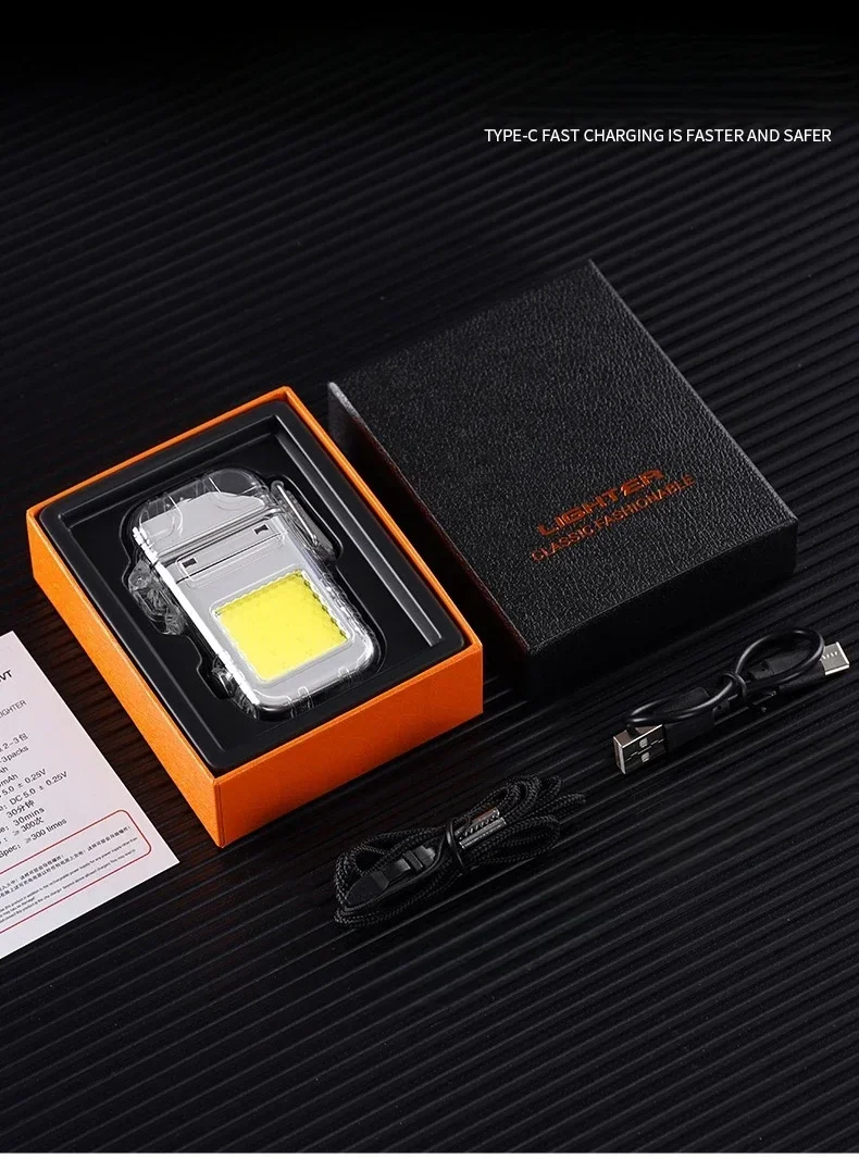 Electric Double Arc Lighter - Type-C, Digital Power Display Electric Double Arc Lighter - Type-C, Digital Power Display