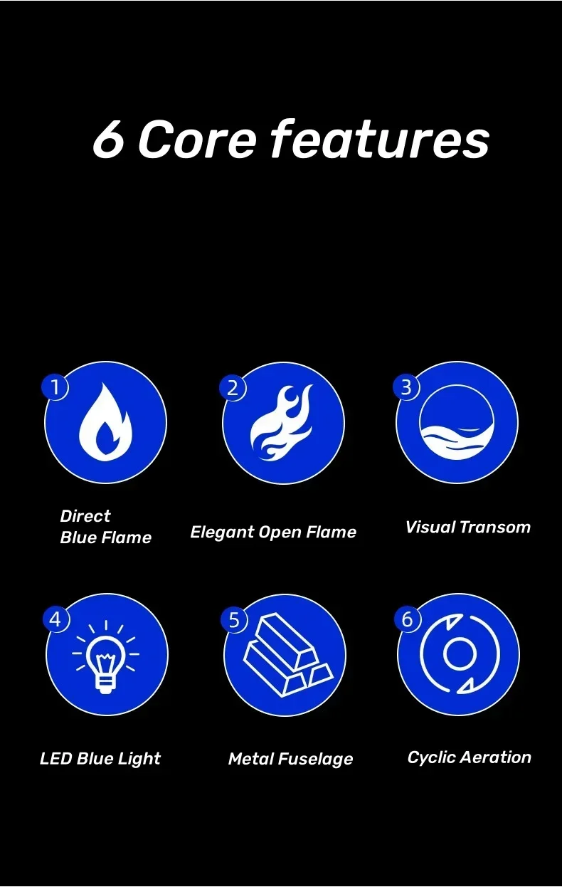 Blue Red Flame Torch Lighter - LED Light, Windproof Portable Cigar Blue Red Flame Torch Lighter - LED Light, Windproof Portable Cigar