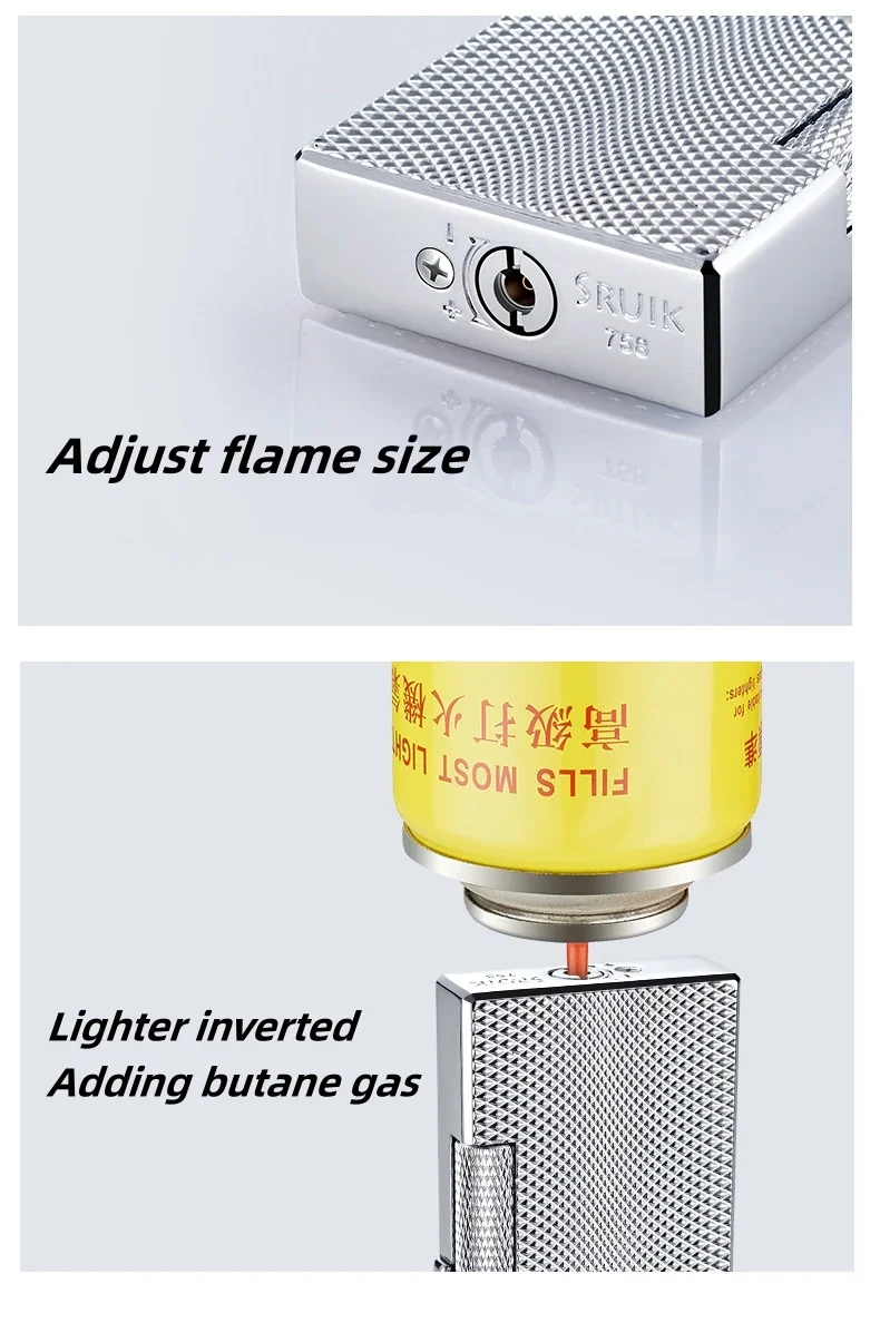 New Metal Windproof Lighter - Double Flame, Retro Crisp Sound