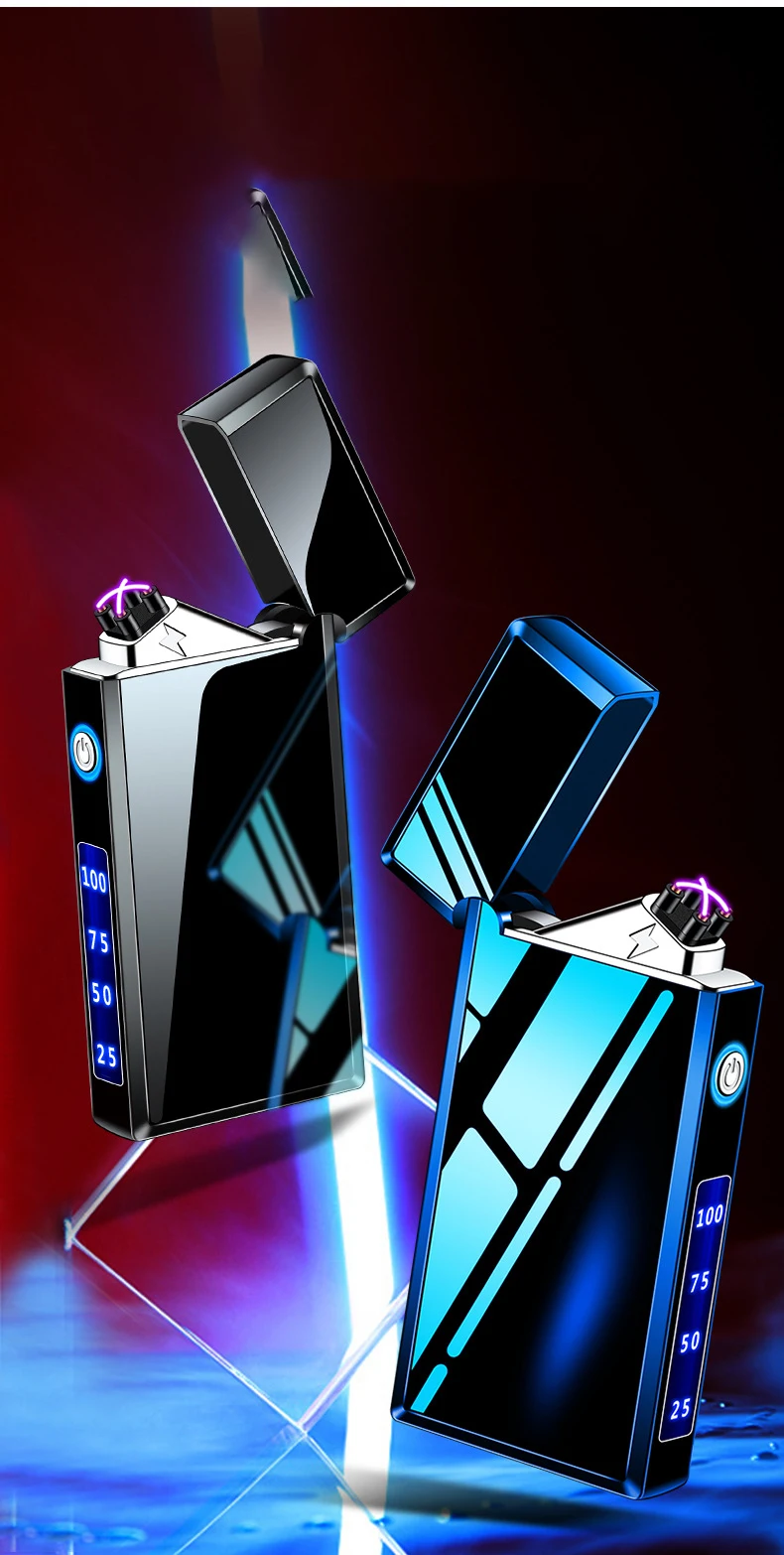 Electric Dual Arc Lighter Type-C - Rechargeable Windproof Cigarette Lighter Electric Dual Arc Lighter Type-C - Rechargeable Windproof Cigarette Lighter