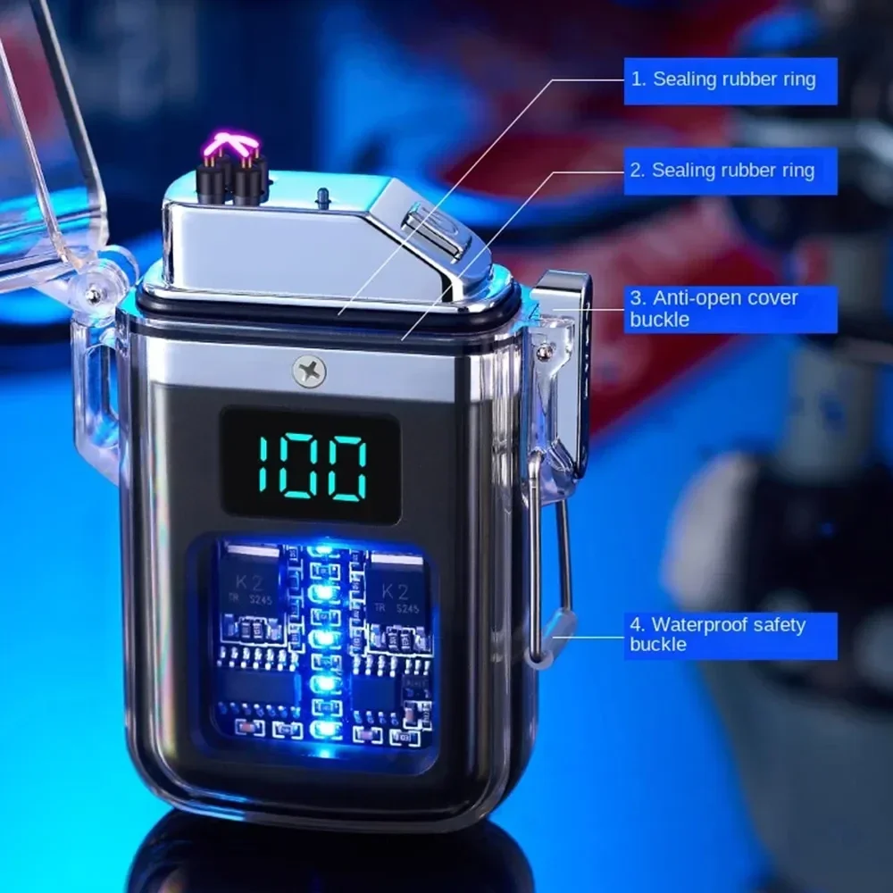 Pulse Double Arc Plasma Electric Lighter - Windproof, Waterproof, USB Rechargeable Pulse Double Arc Plasma Electric Lighter - Windproof, Waterproof, USB Rechargeable