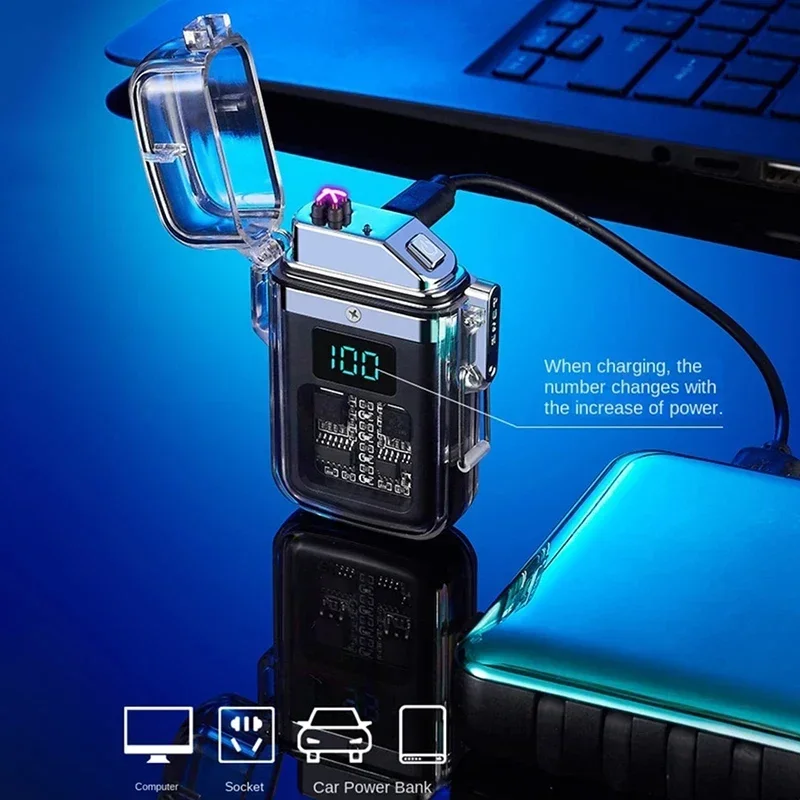 Pulse Double Arc Plasma Electric Lighter - Windproof, Waterproof, USB Rechargeable Pulse Double Arc Plasma Electric Lighter - Windproof, Waterproof, USB Rechargeable