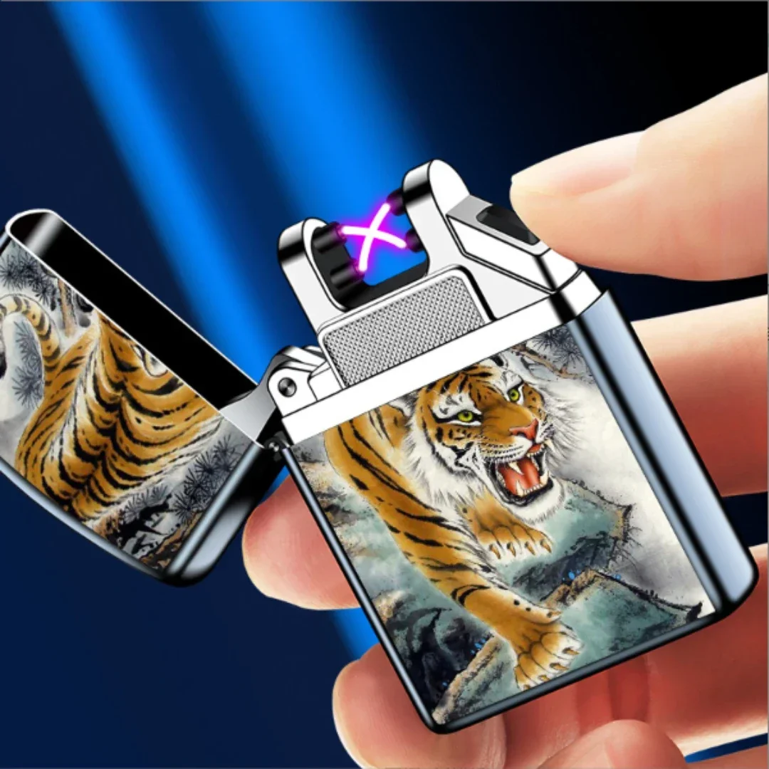 Mini USB Arc Pulse Electronic Lighter - Dual Plasma, Windproof, Men's Gift