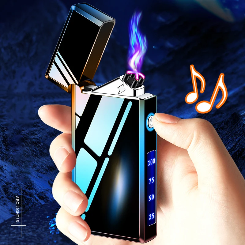 Electric Dual Arc Lighter Type-C – Rechargeable Windproof Cigarette Cigar Lighter Electric Dual Arc Lighter Type-C - Rechargeable Windproof Cigarette Cigar Lighter