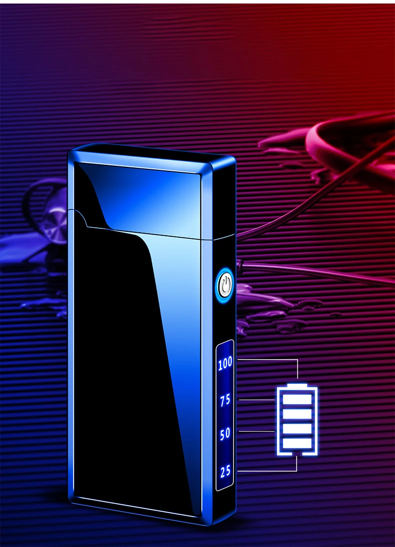 Electric Dual Arc Lighter Type-C - Rechargeable Windproof Cigarette Cigar Lighter Electric Dual Arc Lighter Type-C - Rechargeable Windproof Cigarette Cigar Lighter