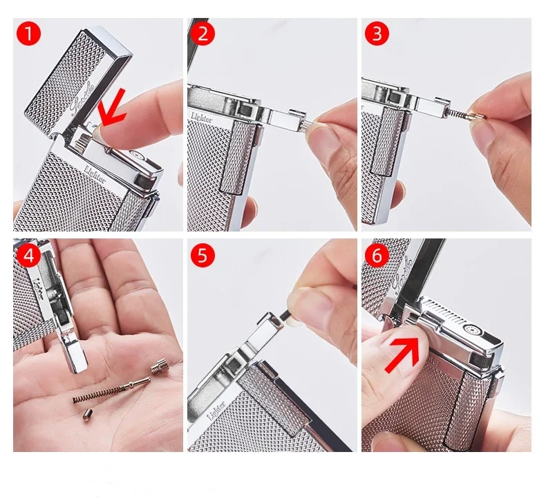 Metal Windproof Double Flame Butane Lighter - Retro Crisp Sound, Men's Gift Metal Windproof Double Flame Butane Lighter - Retro Crisp Sound, Men's Gift